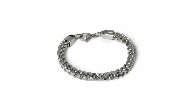 Uncommon Souls Silver Tone Chain Bracelet
