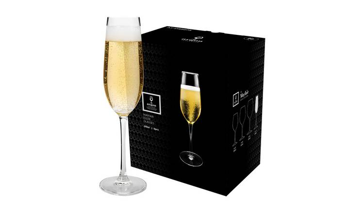 Argon Tableware Mayfair Crystal Champagne Flutes - 210ml - Pack of 24