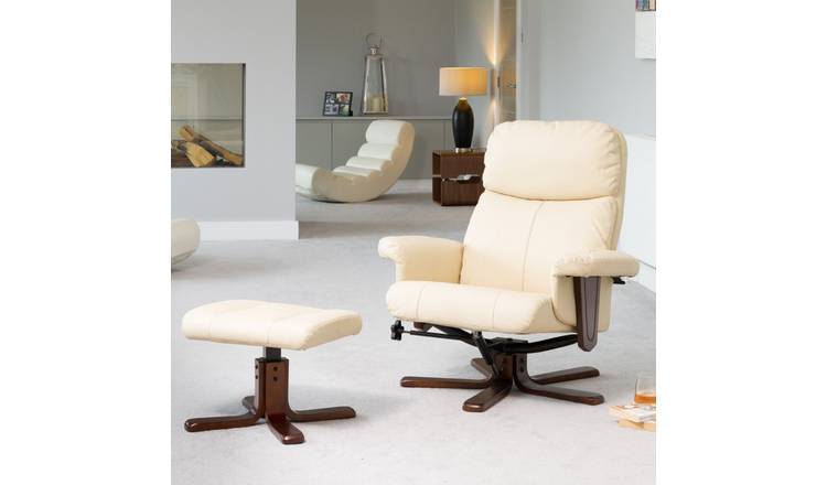 Artemis Home Woodacre Swivel Recliner - Cream
