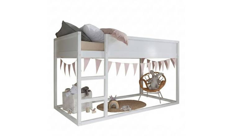 Noa & Nani Lykke Solid Pine Midsleeper Cabin Bed - White