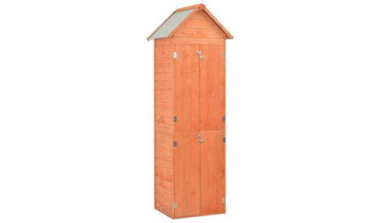 Walplus Wood Garden Storage Shed - 71 x 60 x 213 cm