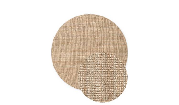 Hanse Home Beige Jaipur Natural Round Dirt Repellent Round Rug - 160cm