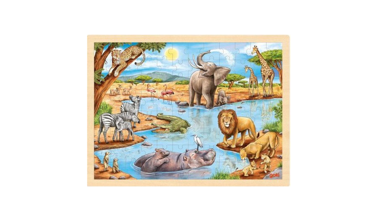 Goki African Savannah 96 Piece Jigsaw Puzzle