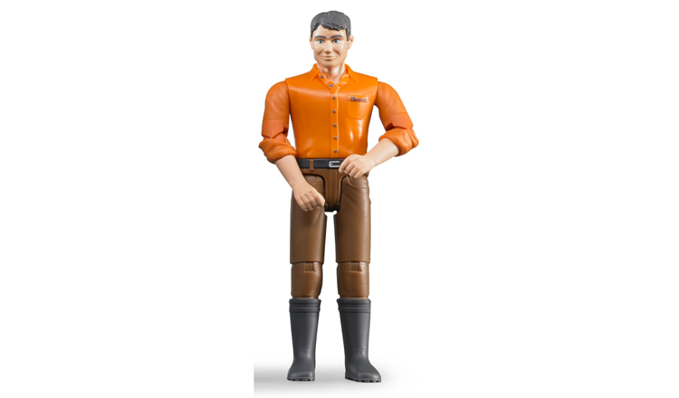 Bruder BWorld Man Figure with Light Skin Brown Jeans