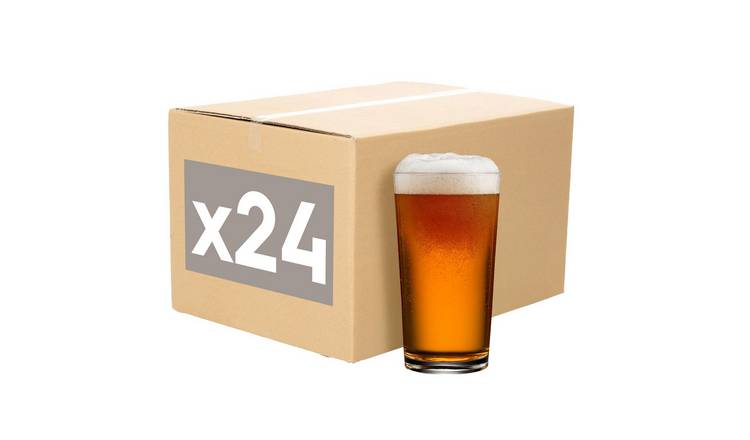 Argon Tableware Conical Pint Beer Glasses - Pack of 24