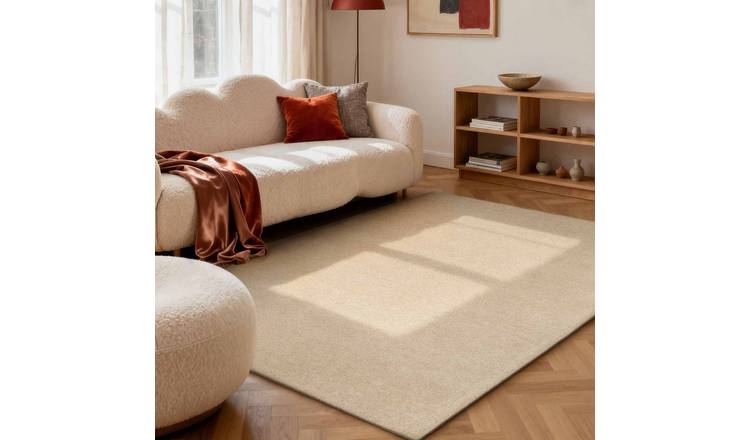 Hanse Home Light Beige Puristic Fine Boucle Wool Rug - 160 x 230cm