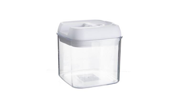 Argon Tableware Flip Lock Plastic Food Storage Container - White