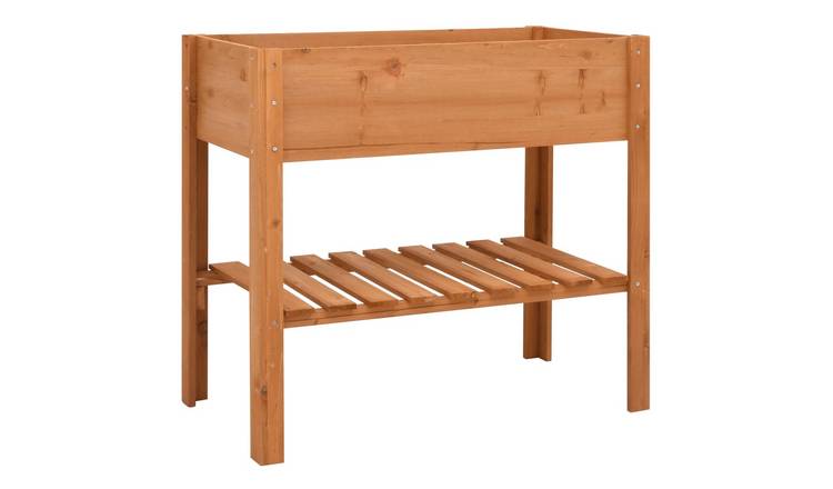 Walplus Wood Plant Stand - 88 x 43 x 80 cm