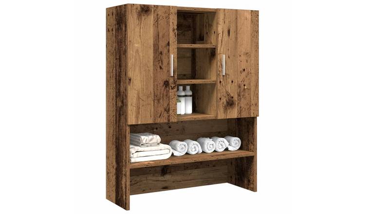Walplus Washing Machine Cabinet Old - Old Wood - 70.5 x 25.5 x 90 cm