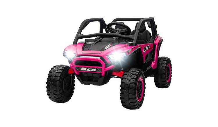 AIYAPLAY 24V 7Ah 2 Seater Remote Control Electric Ride On Truck – Pink