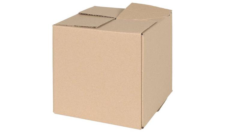 Walplus Pack of 50 Cardboard Folding Box - Natural - 20 x 20 x 20 cm