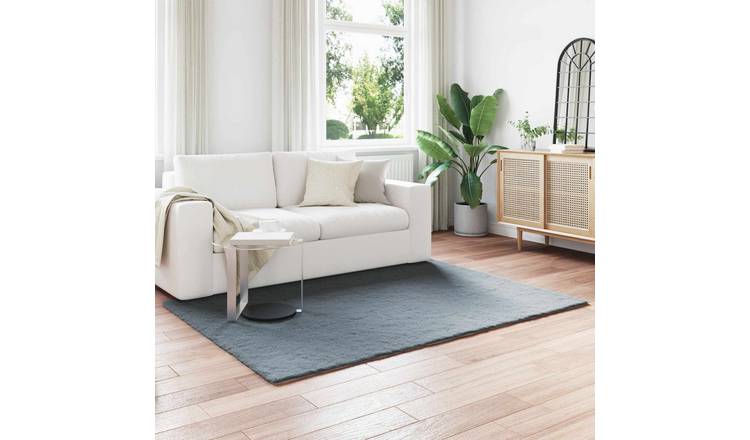 Walplus Olite Polyester Faux Fur Rug - Anthracite - 120 x 170 cm