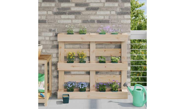 Walplus Pack of 24 Polypropylene Flower Box - Green - 13.5 x 9 x 9.5 cm