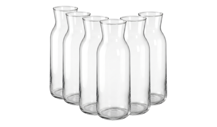 Argon Tableware Brocca Glass Carafes - 1.2 Litre - Pack of 6
