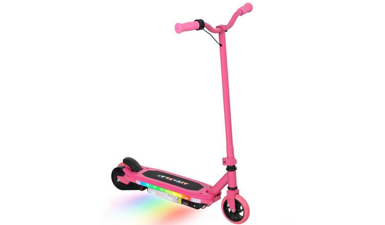 AIYAPLAY 6 to 14 Years 8km Range Light Electric Brake Electric Scooter – Pink