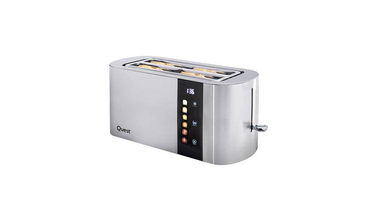 Quest 4 Slice Digital Toaster - Stainless Steel