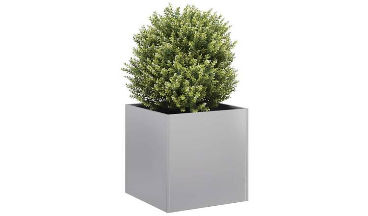 Walplus Galvanised Steel Garden Planter V3 - 40 x 40 x 40 cm