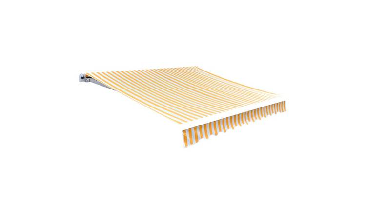 Walplus Polyester Awning Top Replacement - Orange and White - 500 x 300 cm