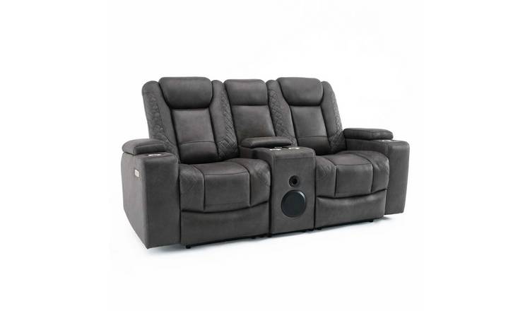 Furniture Online Ashton Electric Recliner 2 Seater Fabric Sofa – Grey