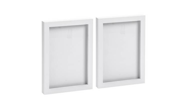 Nicola Spring Photo Frames A5 Set of 2 - White