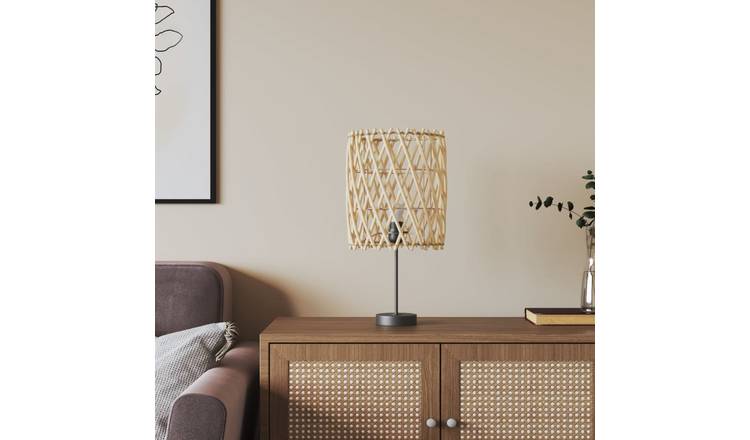 Walplus Brown Wicker Lampshade - 23 x 28cm