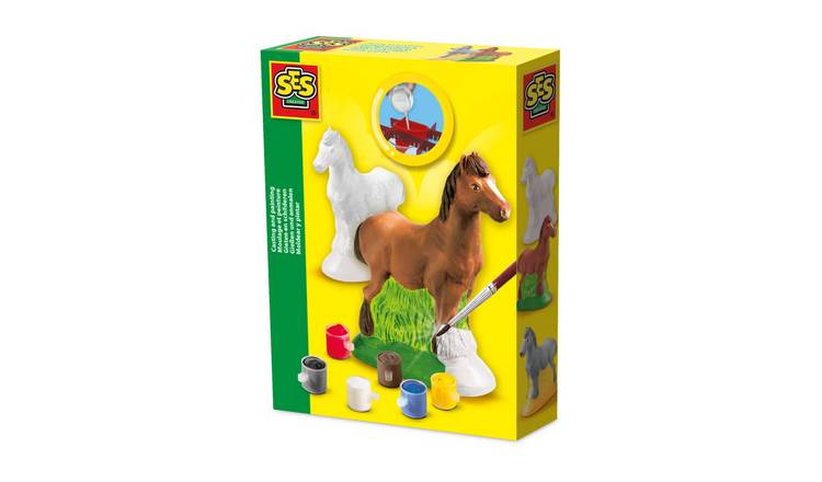 SES Creative Horses Casting and Painting Craft Set - Age 5+