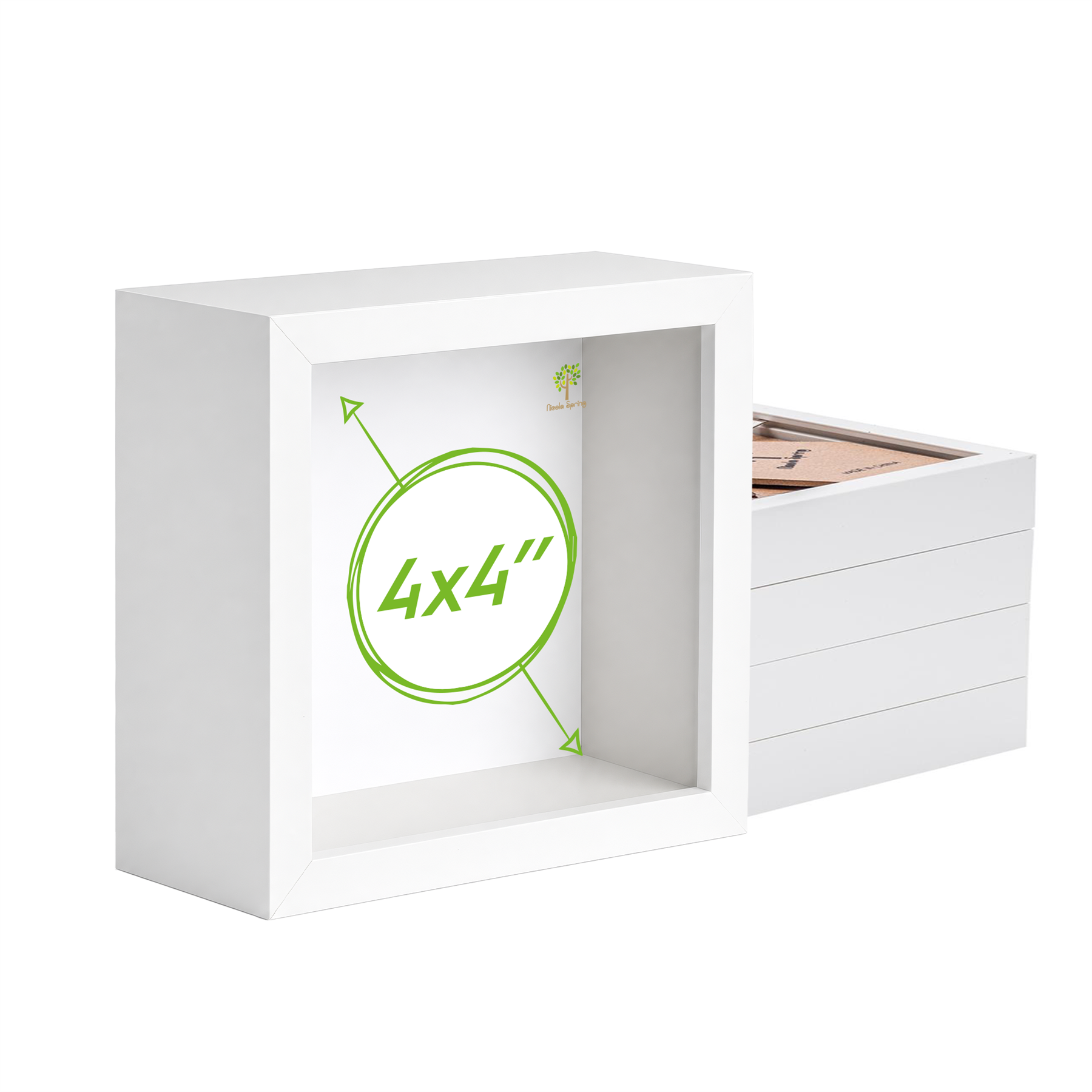 Buy Nicola Spring 3D Deep Box Photo Frames - 4 x 4