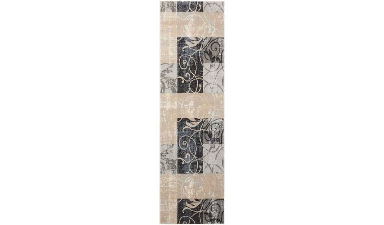 Mega Flooring Multi Modern Floral Runner - 66 x 229cm