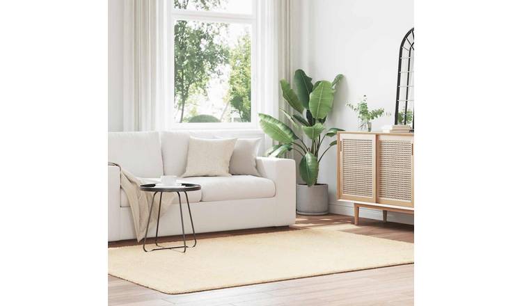 Walplus Navarra Polyester Rug - Cream - 160 x 230cm