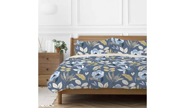 Copenhagen Home Mia Floral Duvet Set - Single - Blue
