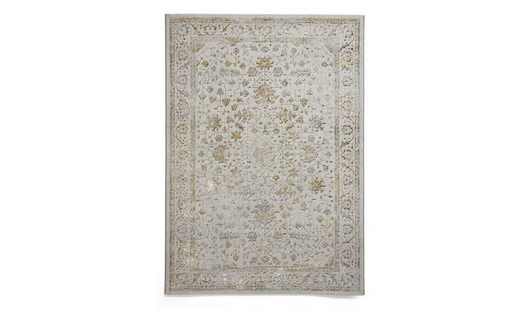 Mega Flooring Grey Traditional Abstract Rug - 120 x 170cm