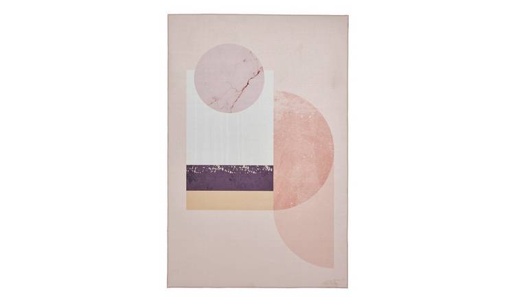 Mega Flooring Pink Modern Abstract Rug - 120 x 170cm