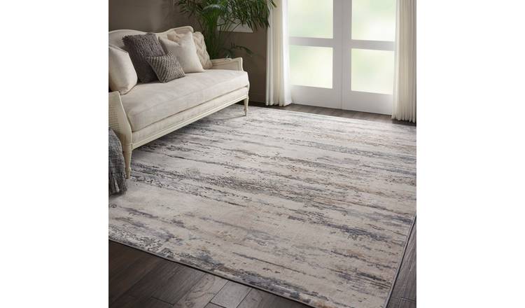 Mega Flooring Beige Modern Abstract Runner - 66 x 230cm