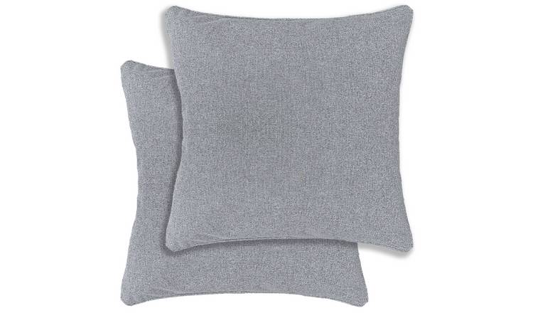 Enhanced Living Austin/Dallas Textured Cushion Covers - 43 x 43cm - Grey