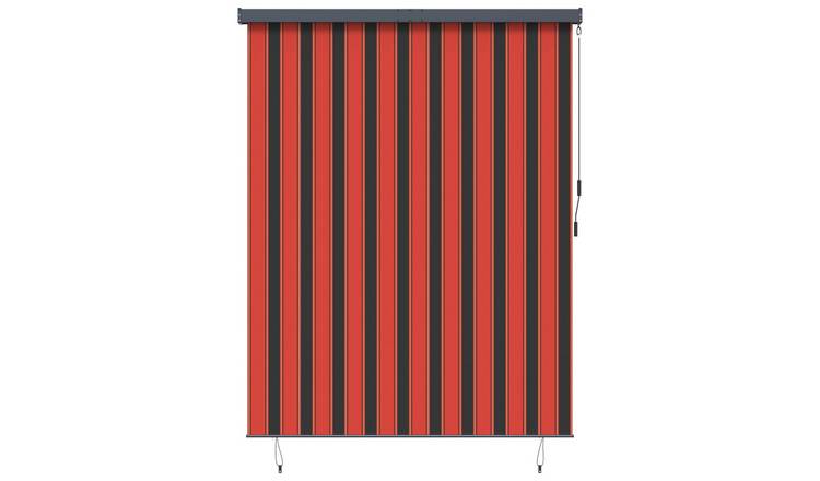 Walplus Polyester Roller Blind - Orange and Brown  - 200 x 250 cm