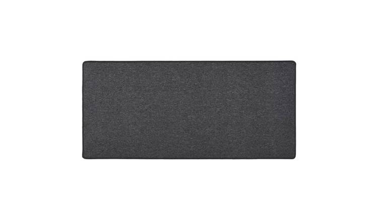 Walplus Polypropylene 3 mm Pile Carpet Runner - Anthracite - 80 x 150 cm