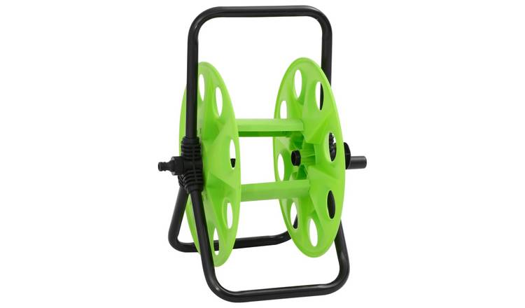Walplus Free Standing Hose Reel for Hose - Green - 40.5 x 34.5 x 47 cm