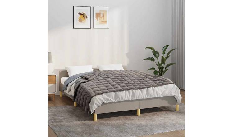Walplus 6 kg Polyester Weighted Blanket - Grey - 138 x 200 cm