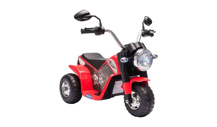 HOMCOM 6V 3 Wheel 18 to 36 Months Electric Ride on Motorbike – Red