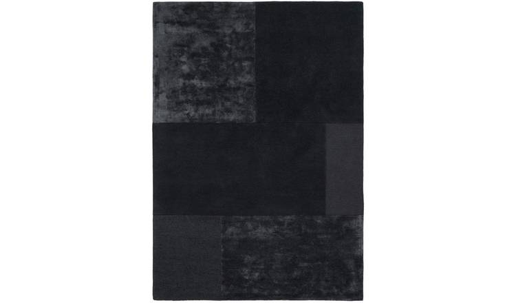 Mega Flooring Black Handmade Geometric Rug - 160 x 230cm