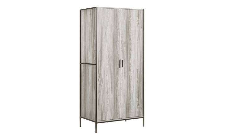 Vida Designs Brooklyn 2 Door Wardrobe - Grey