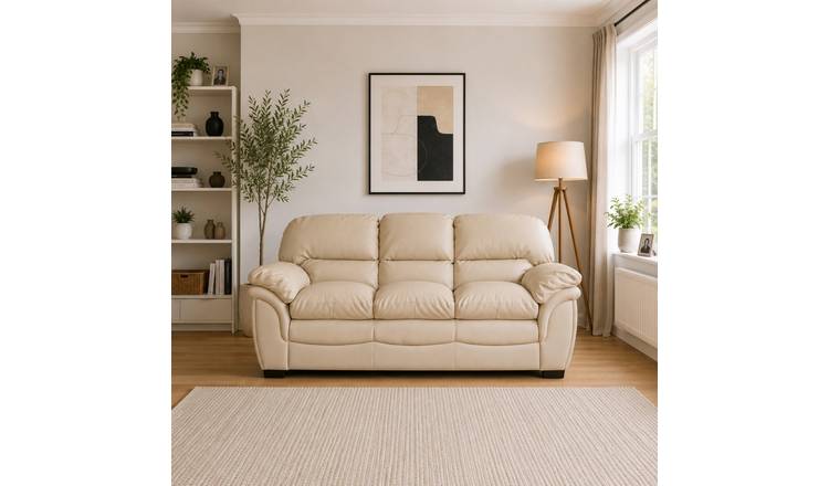 Artemis Home Leverton 3 Seat Sofa - Cream