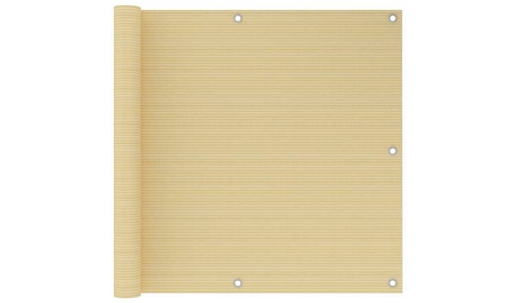 Walplus HDPE Balcony Screen - Beige - 90 x 300 cm