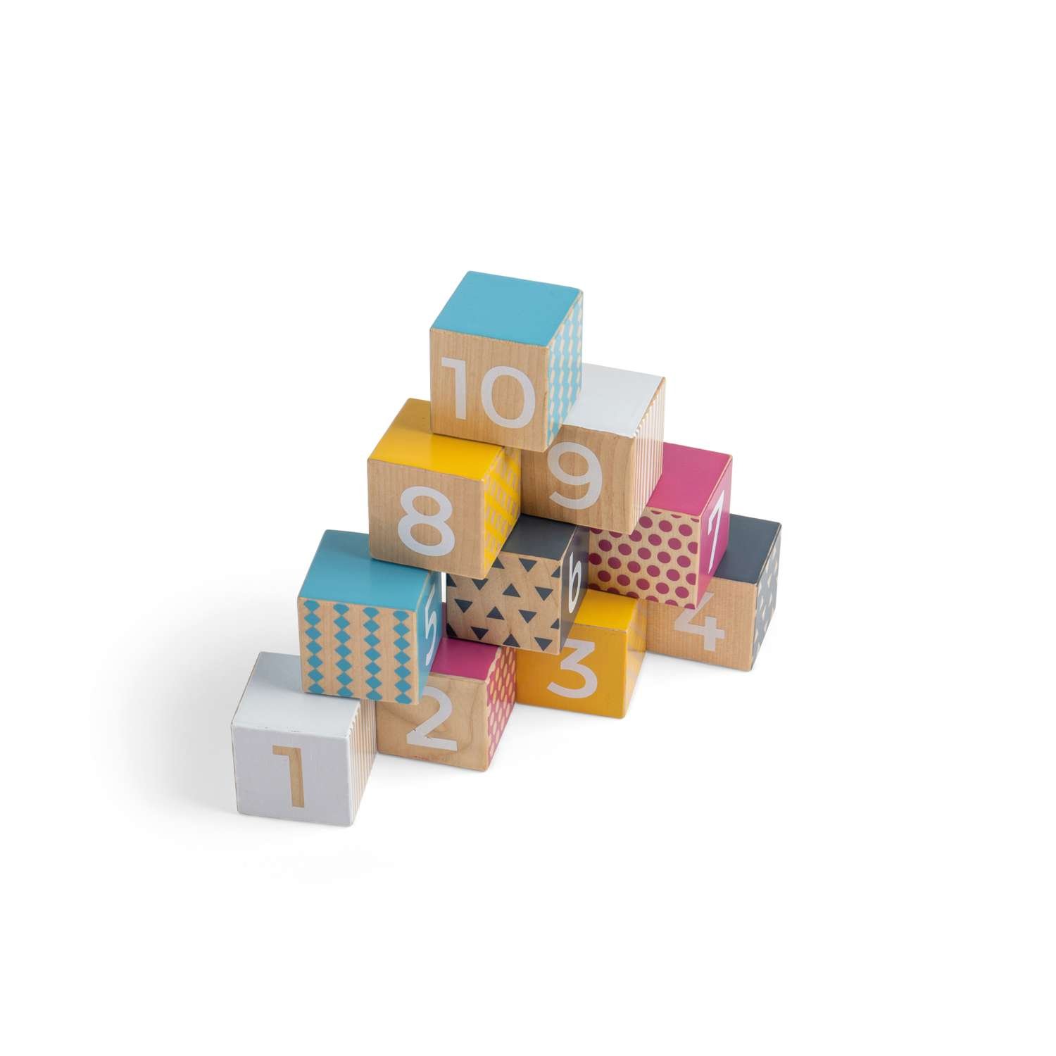 Bigjigs Toys Wooden Number Blocks - 6 Months + - Image 2