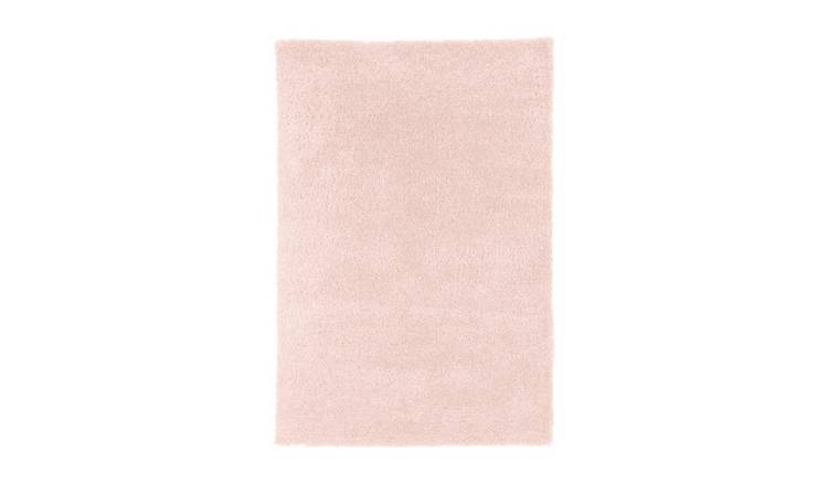 Kukoon Blush Pink Super Soft Shaggy Rug - 80 x 150cm