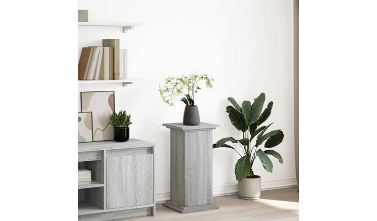 Walplus Engineered Wood Display Stand - Grey Sonoma - 31 x 30 x 60 cm