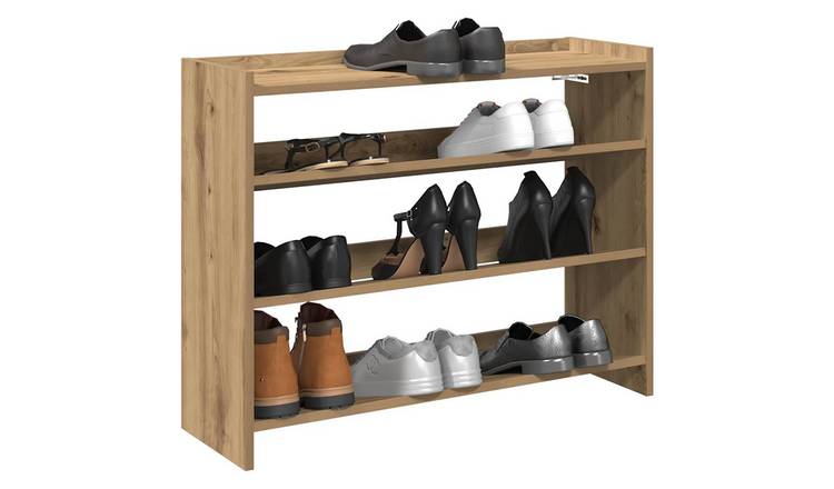 Walplus Engineered Wood Shoe Rack - Artisan Oak - 80 x 25 x 62 cm
