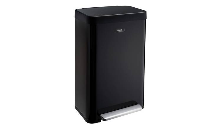 Cooks Professional XL Pedal Recycling or Waste Bin 65L - Black