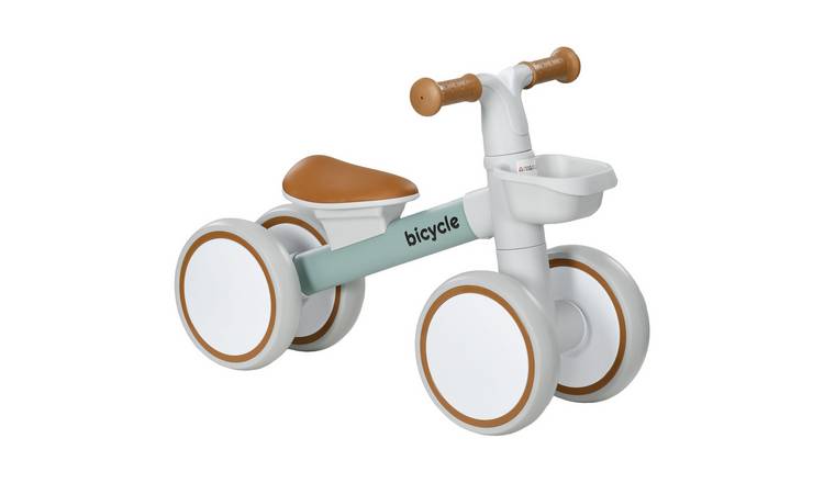 AIYAPLAY Adjustable Seat Silent Wheels Toddler Balance Bike - Green