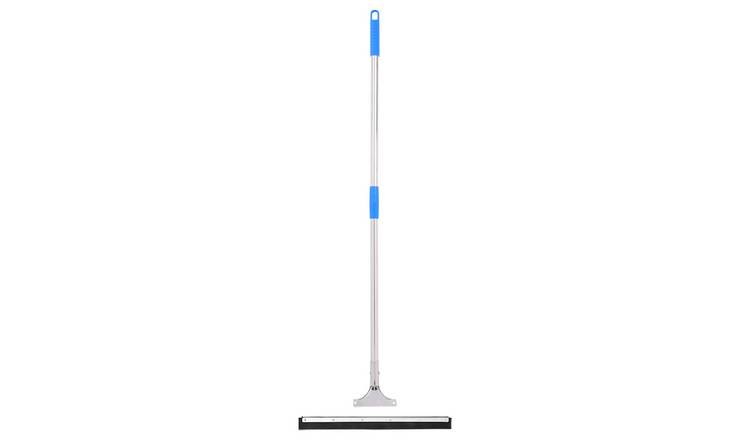 Walplus Steel Floor Squeegee and Rubber - Silver and Blue - 45 x 122.5 cm